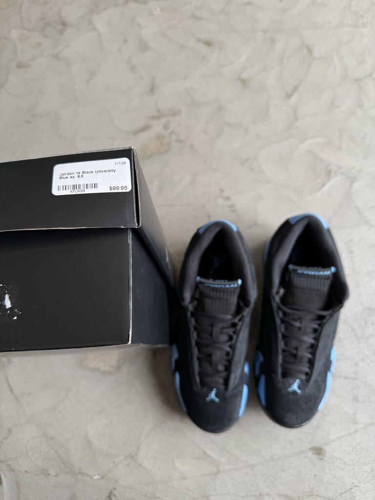 Jordan 14 Black University Blue sz. 8.5