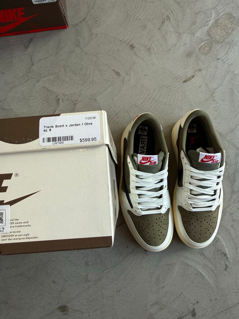 Travis Scott x Jordan 1 Olive sz. 6
