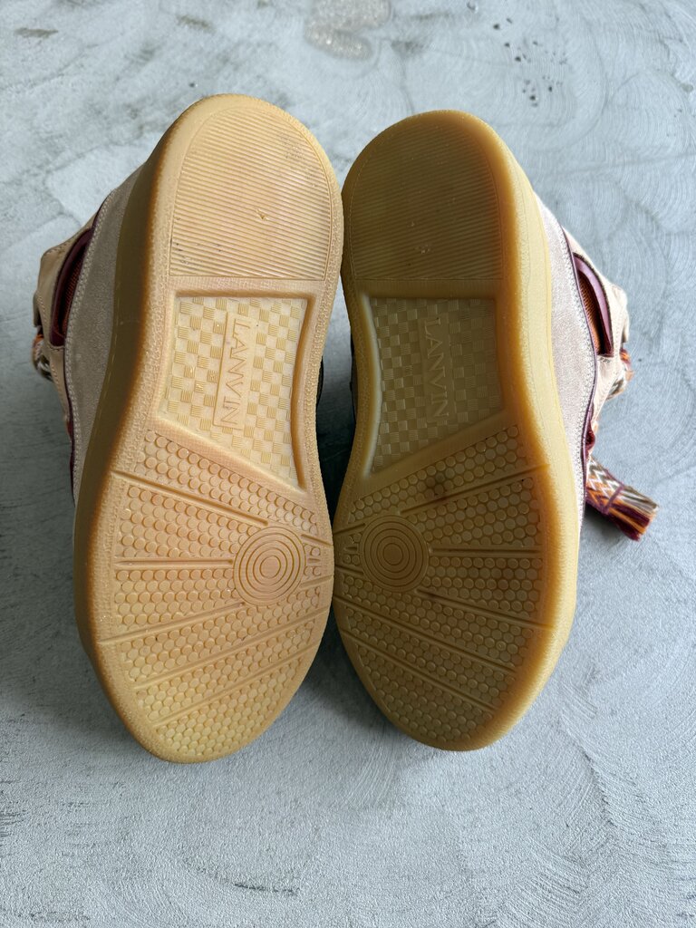 Lanvin Curb Sneakers Beige/Orange sz. 42 (nb)