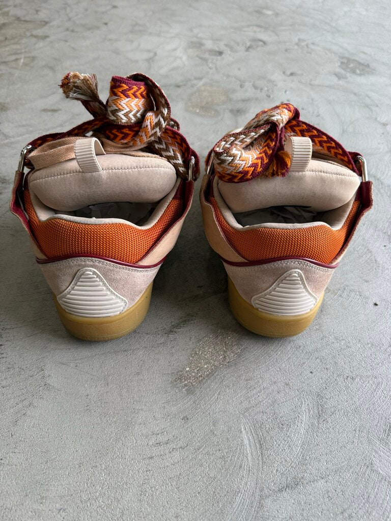 Lanvin Curb Sneakers Beige/Orange sz. 42 (nb)
