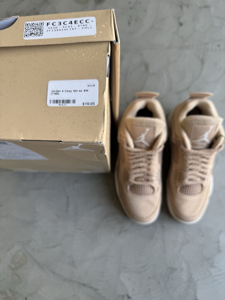 Jordan 4 Cozy Girl sz. 9W (7.5M)