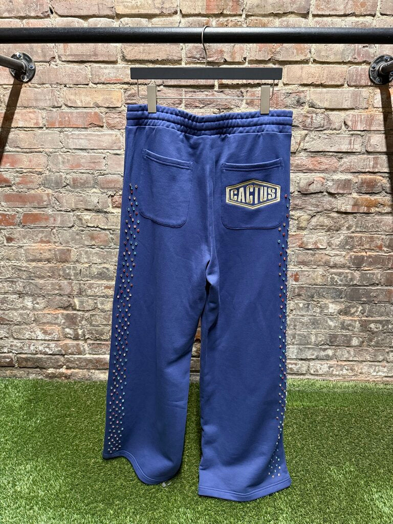 Azva Crystal Cactus Sweats Blue sz. L