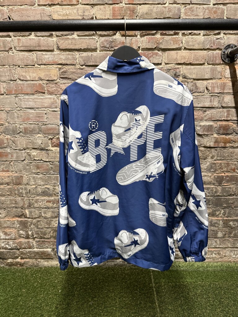 A Bathing Ape Random STA Coach Jacket Navy sz. M