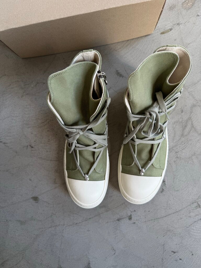 Rick Owen DRKSHDW Hexa High-Top Sage/Milk sz. 44