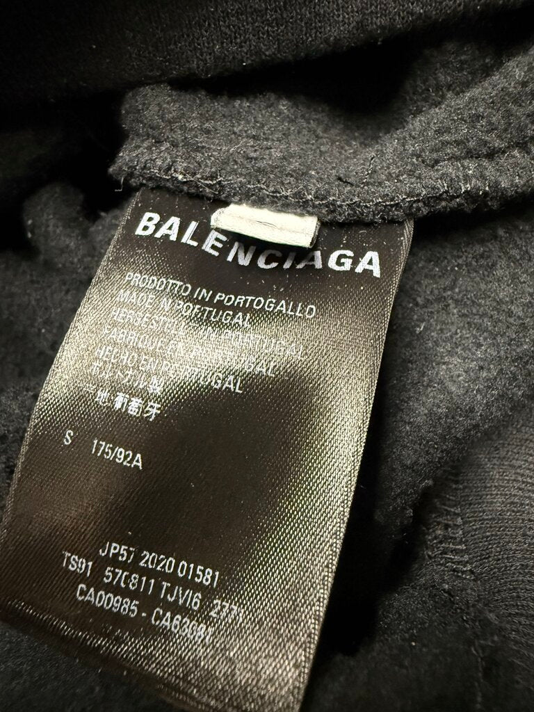 Balenciaga 202 Graphic Print Language Hoodie sz. S