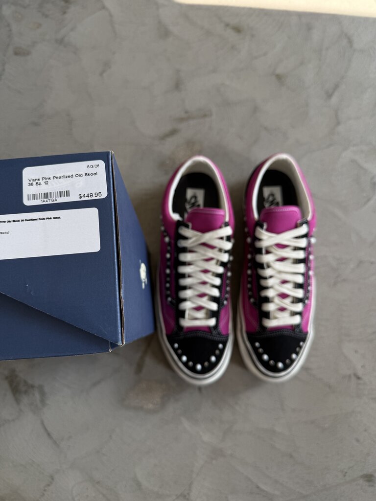 Vans Pink Pearlized Old Skool 36 Sz. 12