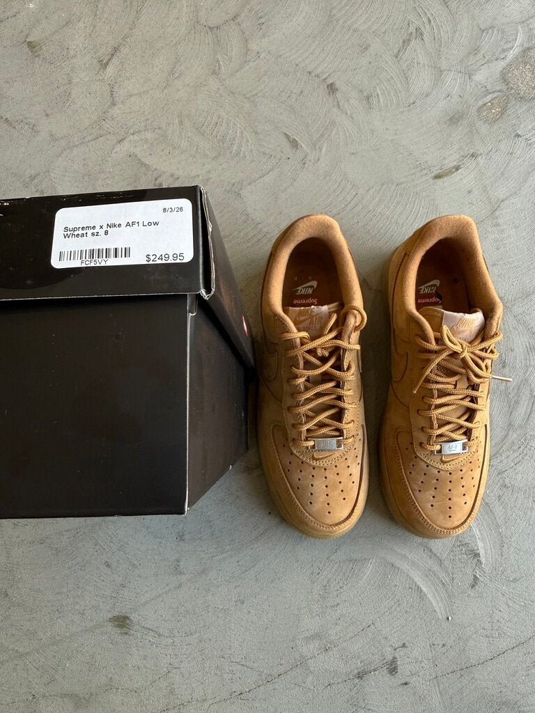Supreme x Nike AF1 Low Wheat sz. 8