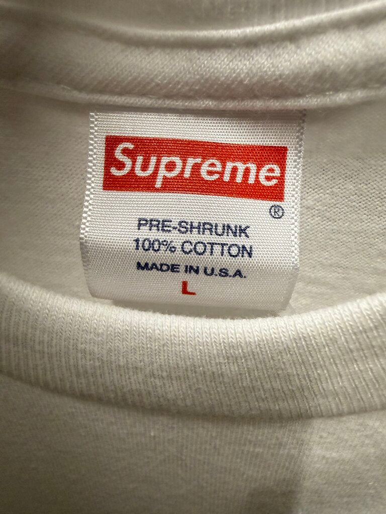 Supreme F*ck White Tee sz. L