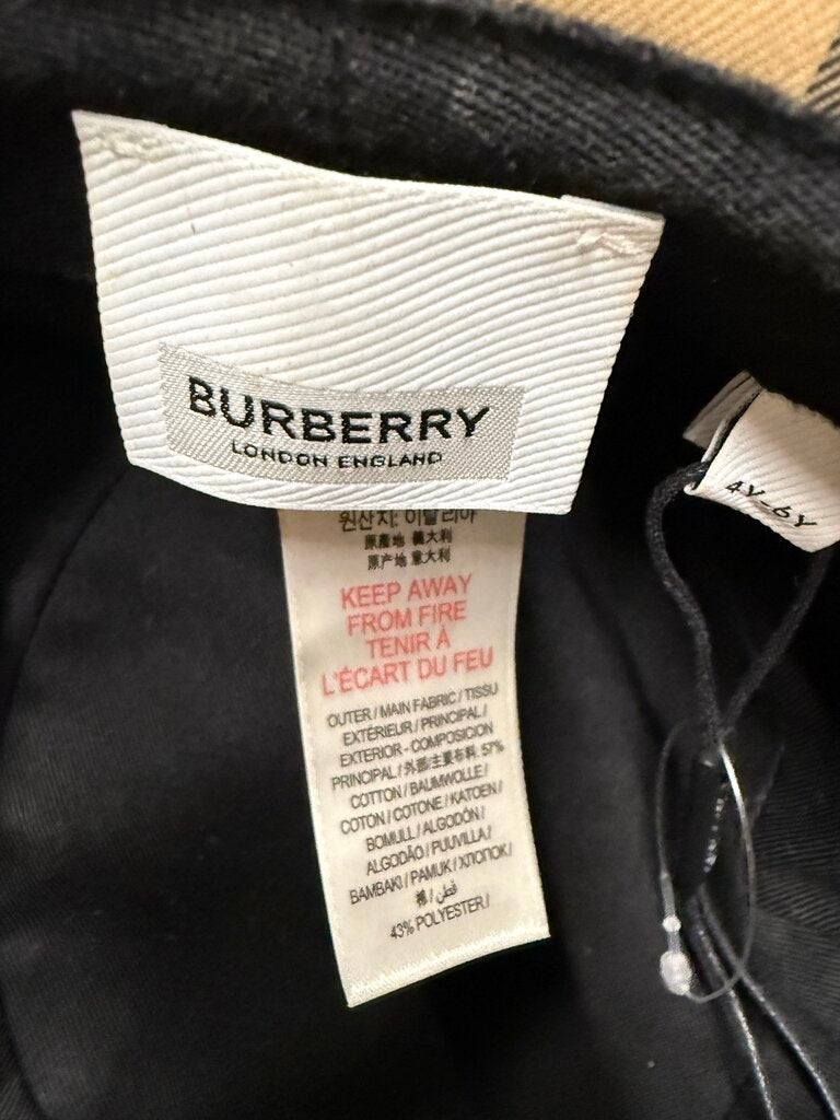 Burberry Kids Plaid Bucket