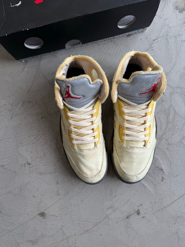 Of White x Jordan 5 Sail sz. 11