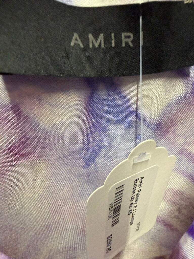 Amiri Paisley PJ Lounge Button Up sz. XS