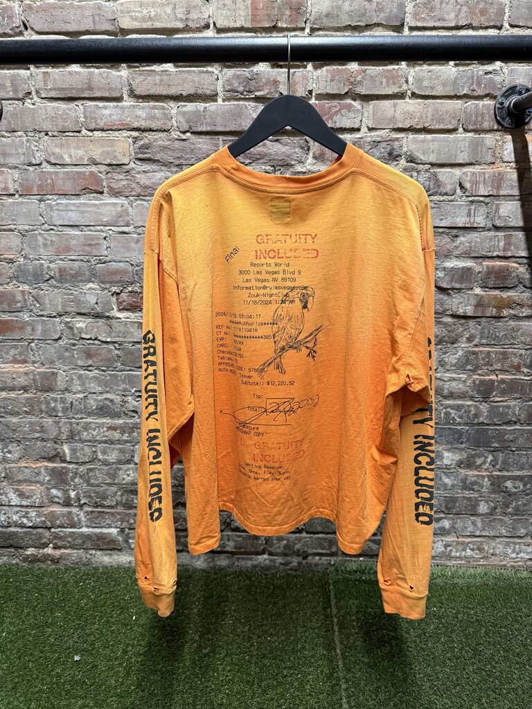 HMDD Gratuity Added L/S Orange sz. L