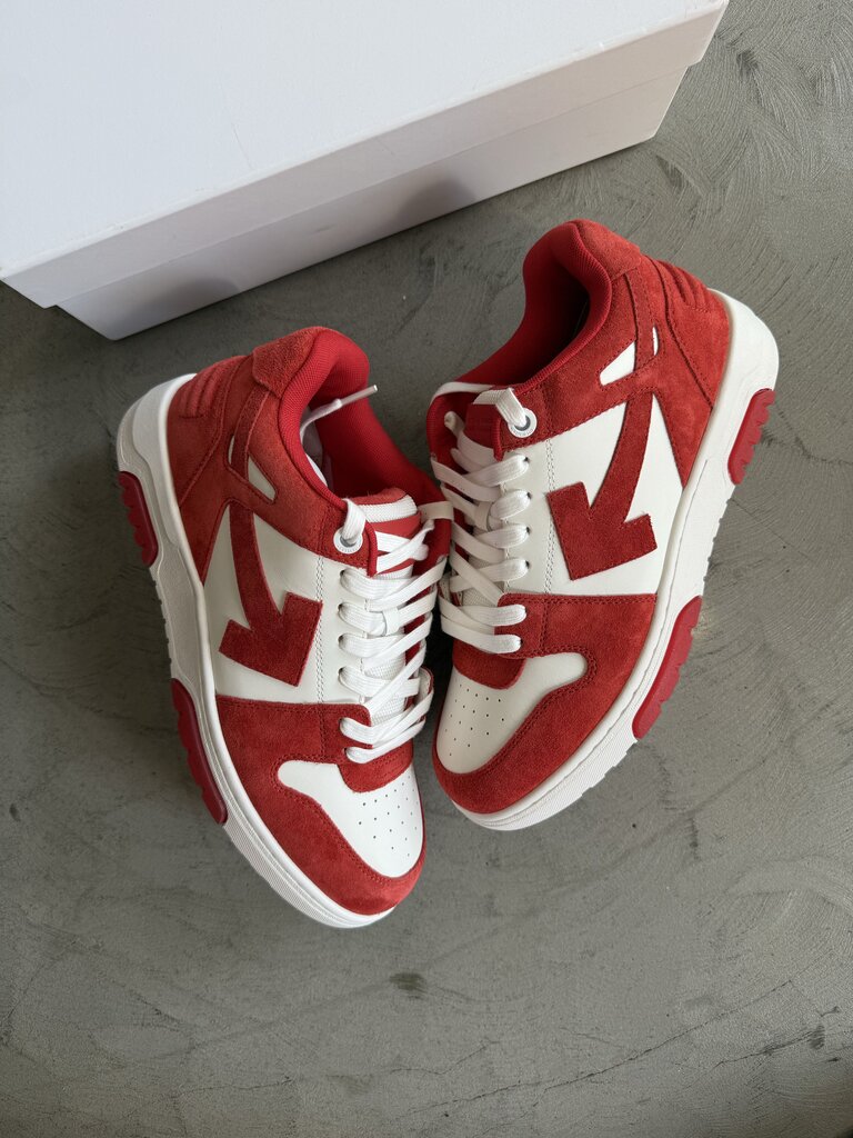 Off White Out of Office OOO Low Red/Wht sz. 43