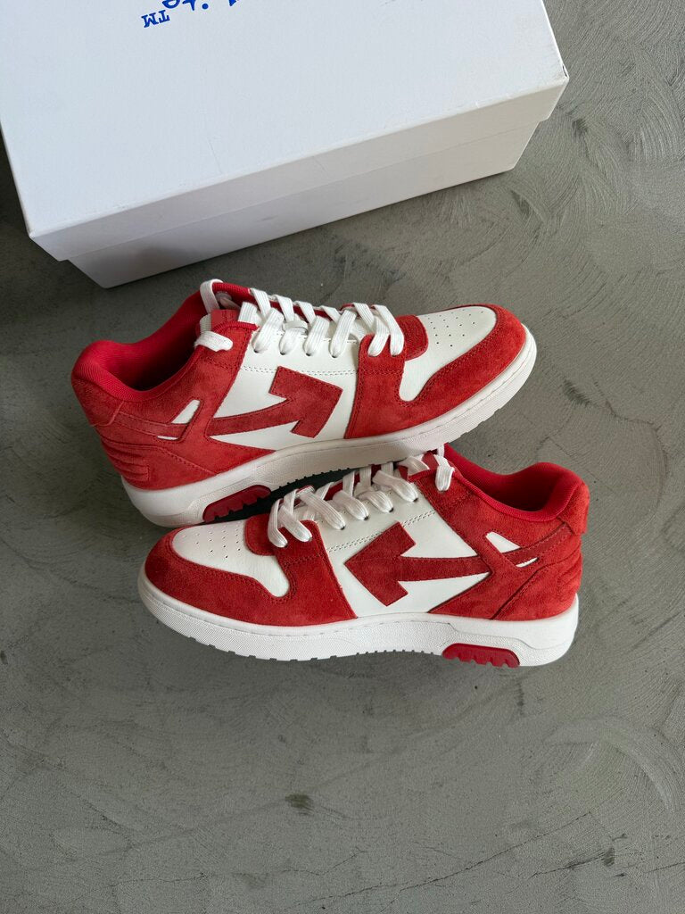 Off White Out of Office OOO Low Red/Wht sz. 43