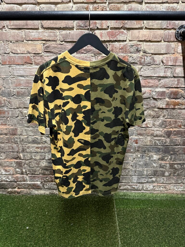Bape Split Camo Shark Tee sz. M