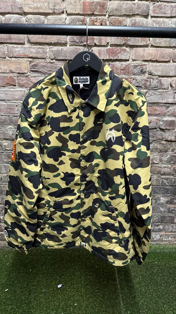 A Bathing Ape 1st Camo Shark Coaches Jacket sz. XL