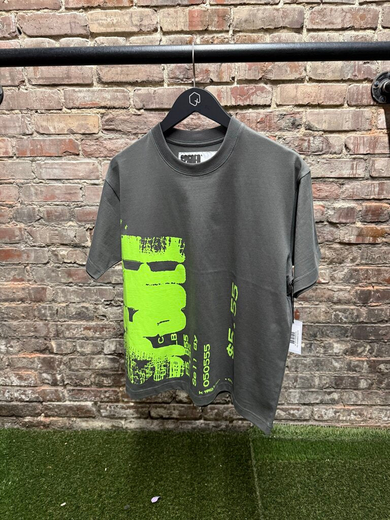 Sp5der Commerce Tee Slate/Grn sz. XS