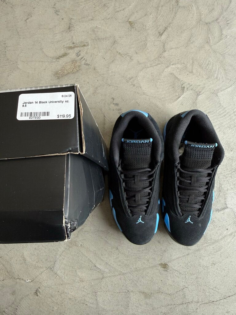 Jordan 14 Black University sz. 9.5