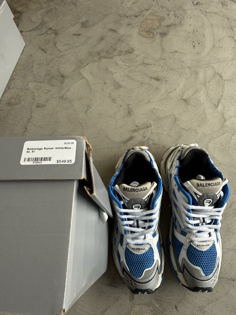 Balenciaga Runner White/Blue sz. 41