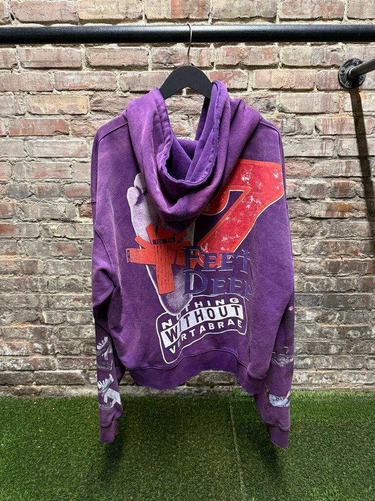Vertebrae Muse Purple Zip Up Hoodie sz. XL