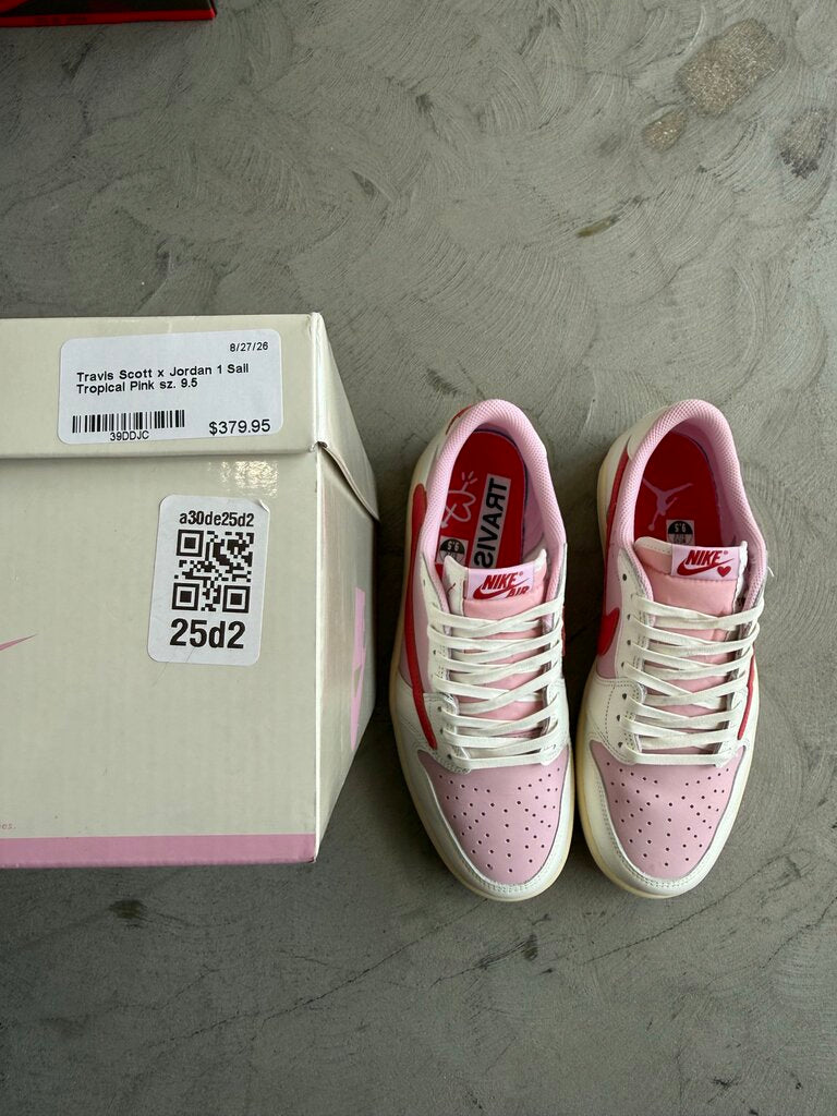 Travis Scott x Jordan 1 Sail Tropical Pink sz. 9.5