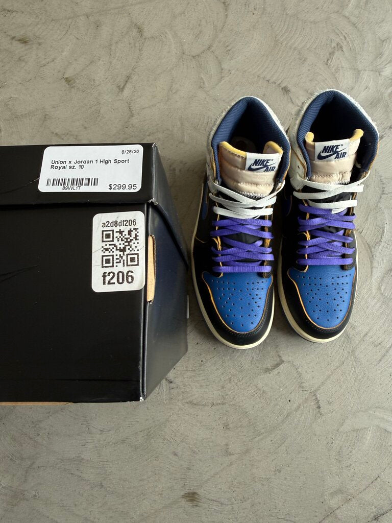Union x Jordan 1 High Sport Royal sz. 10
