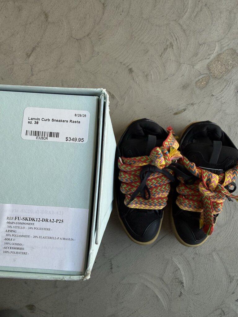 Lanvin Curb Sneakers Rasta sz. 38