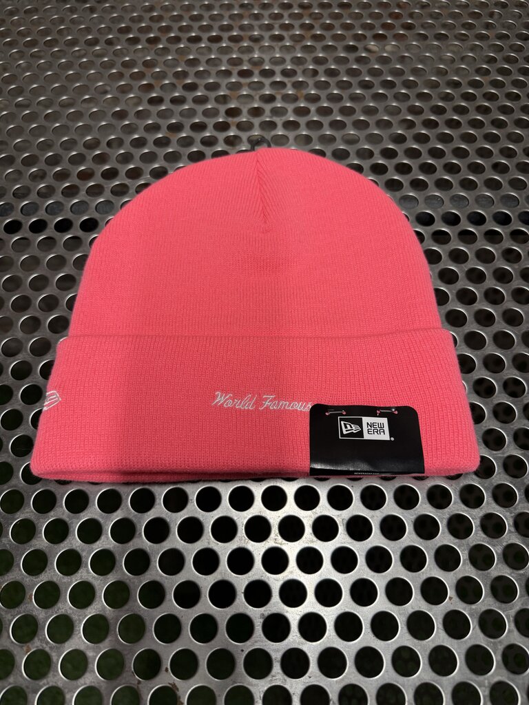 New Era X Supreme Beanie Pink
