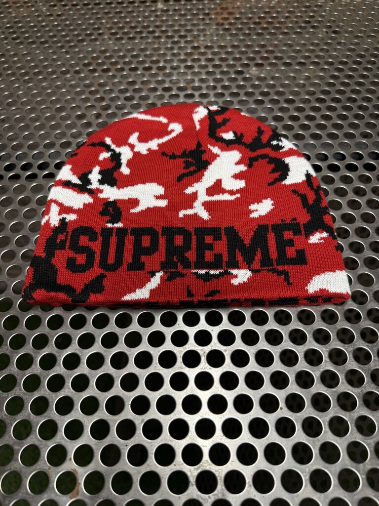 New Era X Supreme Beanie Camo