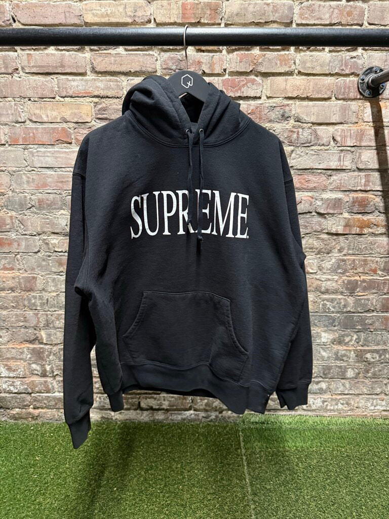 Supreme Contrast Hoodie Blk sz. M