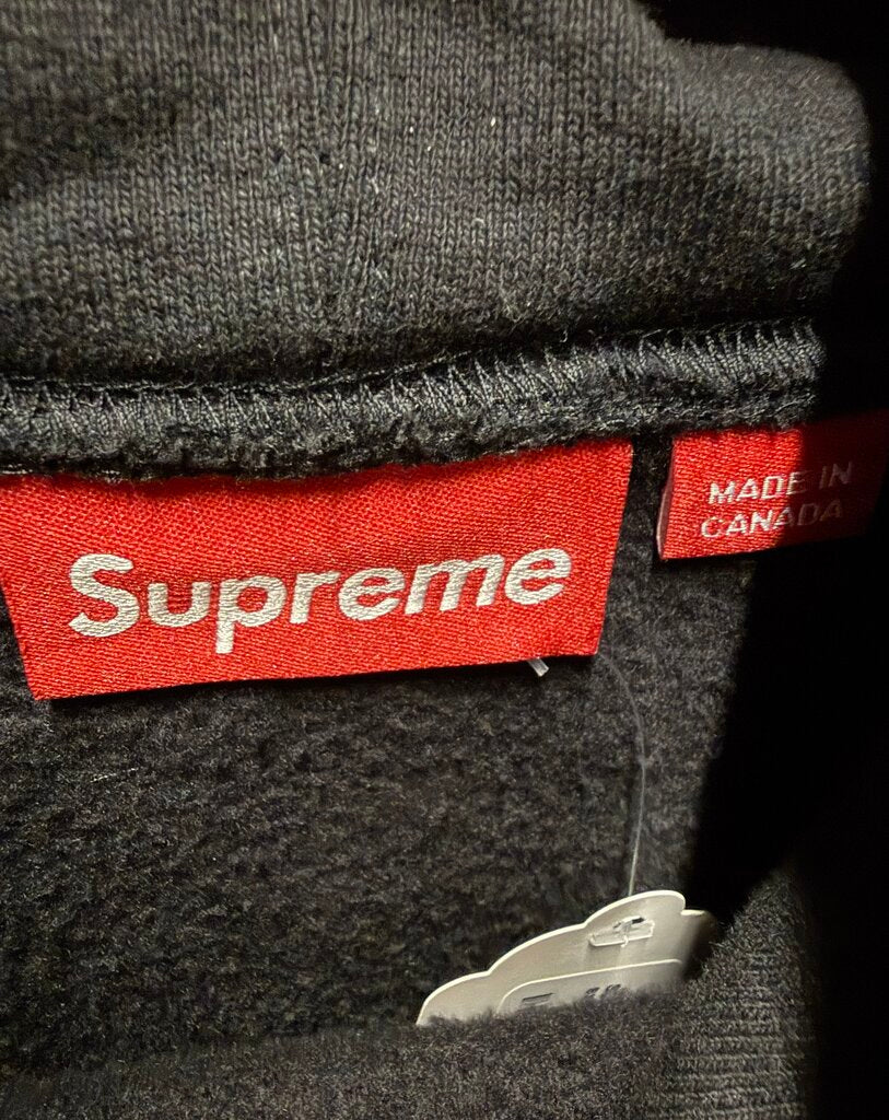 Supreme Contrast Hoodie Blk sz. M