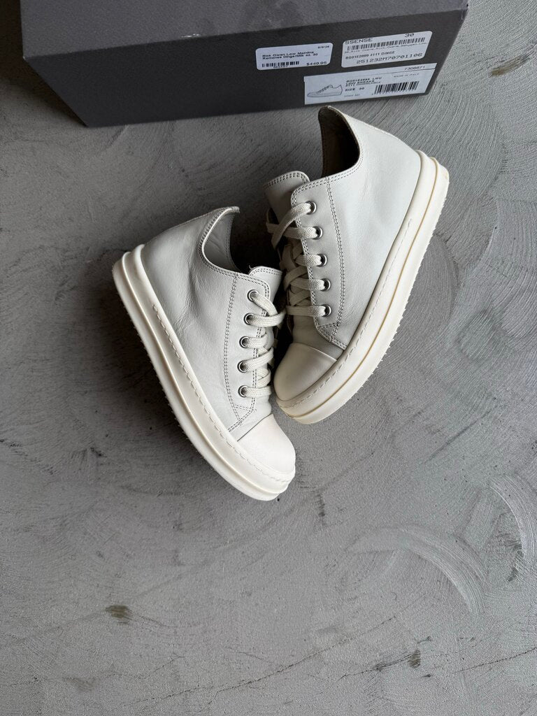 Rick Owen Low Mainline Ramones Dinge/Milk sz. 30
