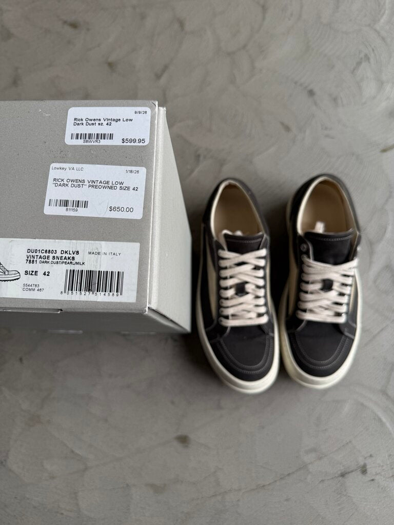 Rick Owens Vintage Low Dark Dust sz. 42