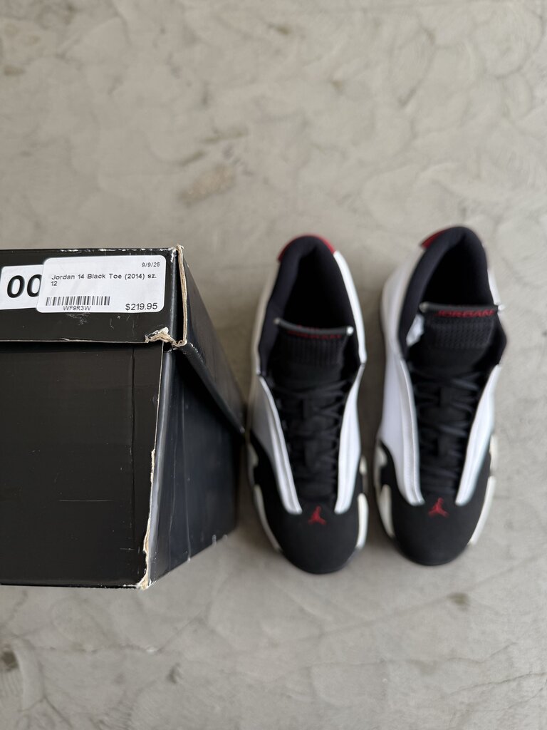 Jordan 14 Black Toe (2014) sz. 12