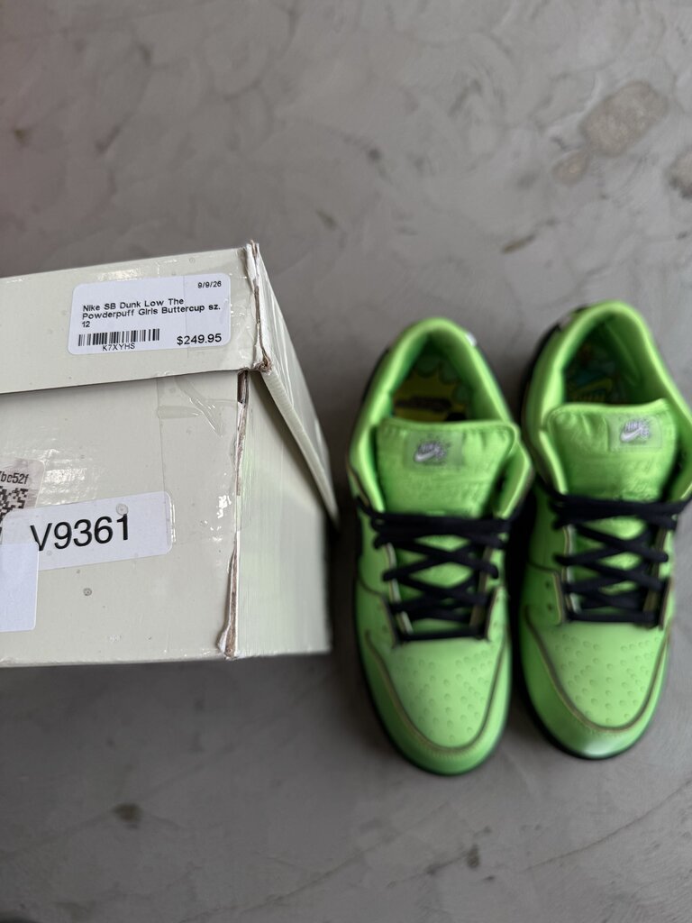 Nike SB Dunk Low The Powderpuff Girls Buttercup sz. 12