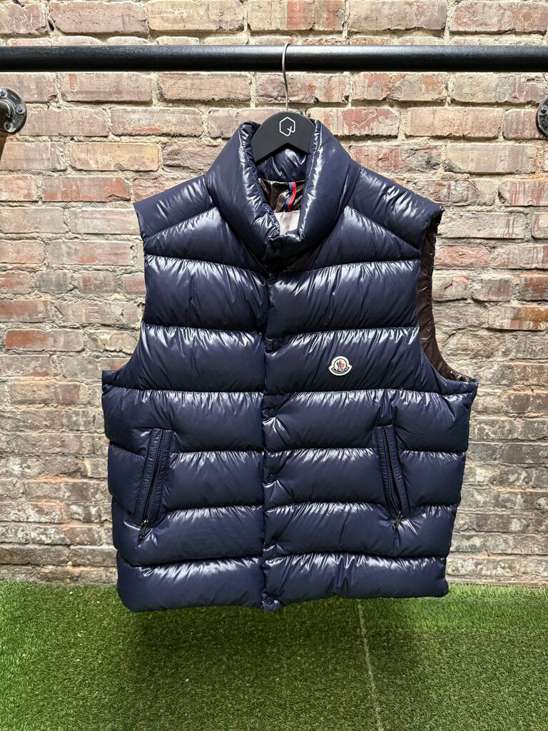 Moncler Tibb Puffer Down Vest Navy sz. 7