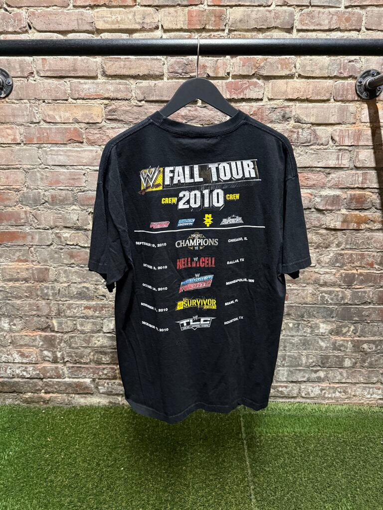 Vintage 2010 WWE HD Crew Fall Tour Tee sz. XL