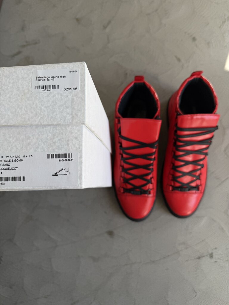 Balenciaga Arena High Red/Blk sz. 45