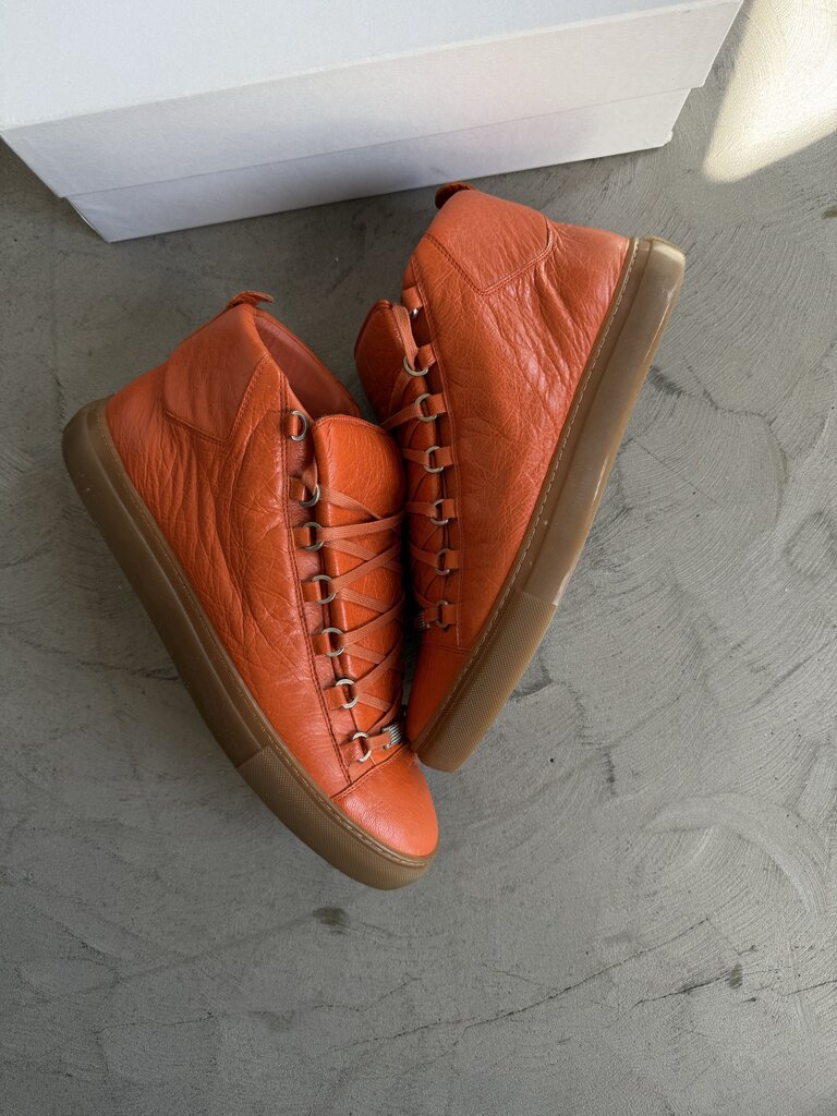 Balenciaga Arena High Orange Leather sz. 45