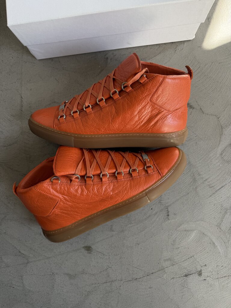 Balenciaga Arena High Orange Leather sz. 45