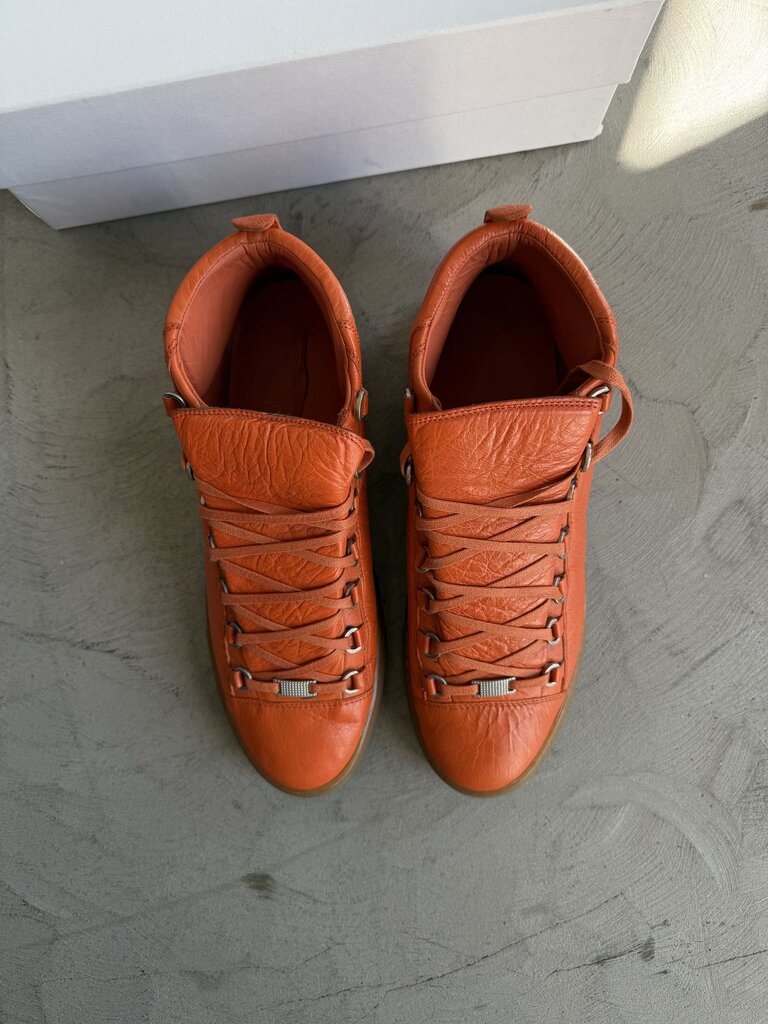 Balenciaga Arena High Orange Leather sz. 45