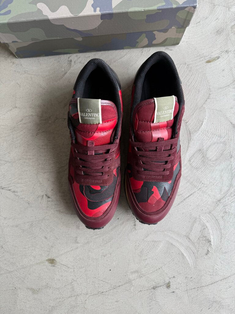 Valentino Garavani Camouflage Rockrunner Red Sneaker sz. 45