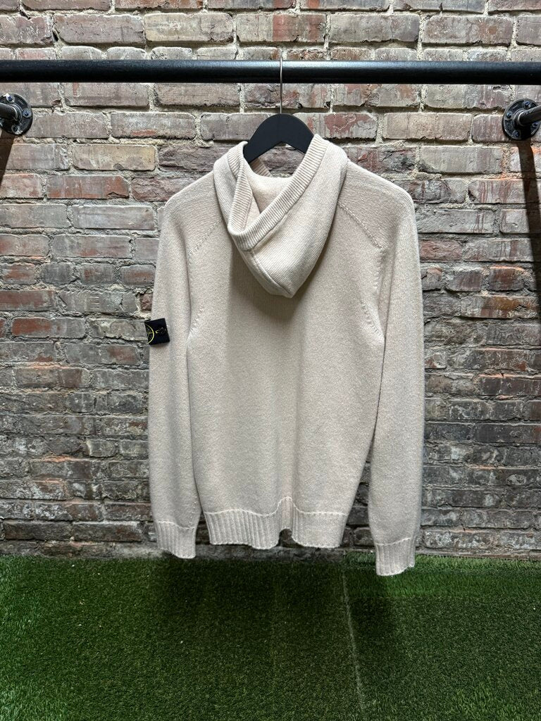 Stone Island Lambswool Knit Pullover Hoodie sz,. M