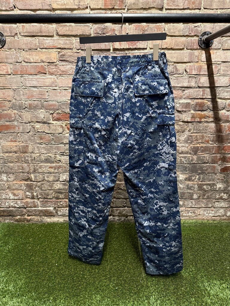 Vintage Digi Cargo Camo Pants Blue sz. 35