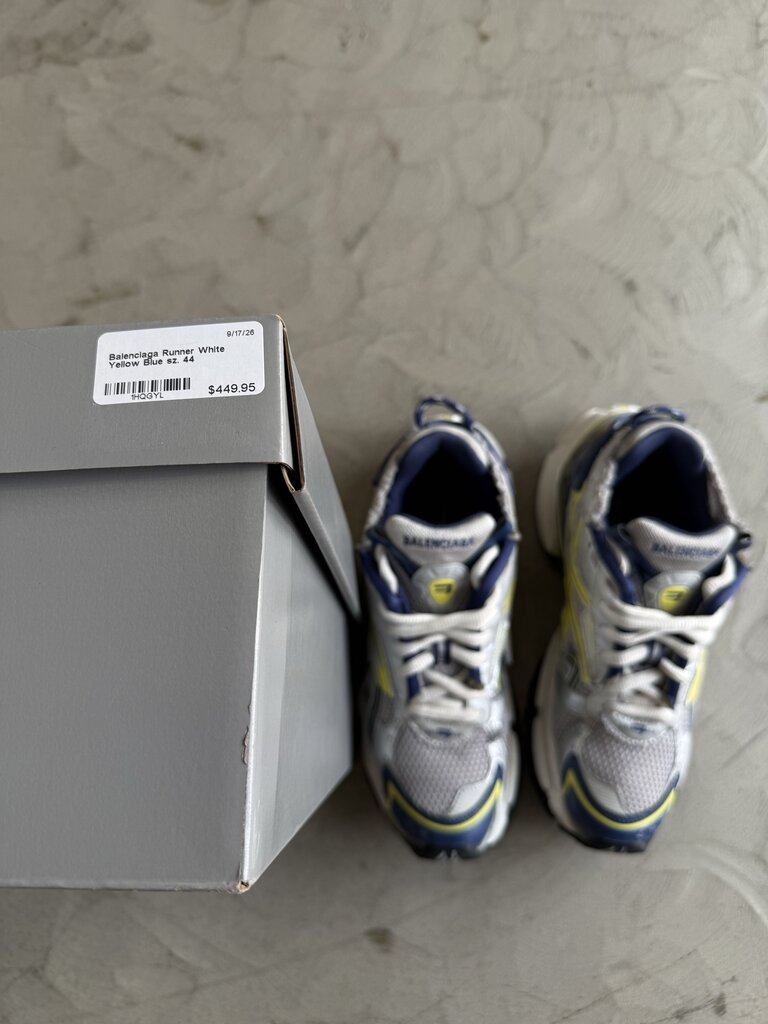 Balenciaga Runner White Yellow Blue sz. 44