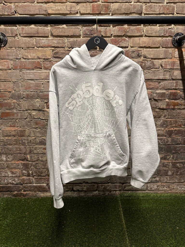 Sp5der OG Web Hoodie Heather Grey sz. M