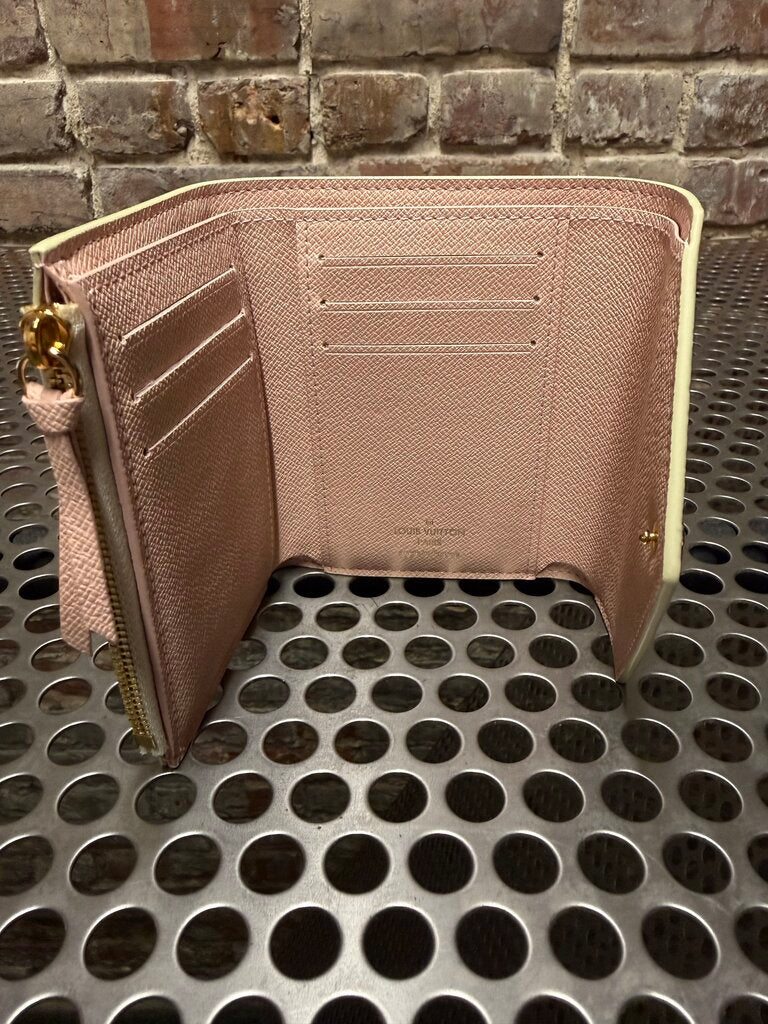 Louis Vuitton Victorine Wallet Damier Azur Rose Ballerine