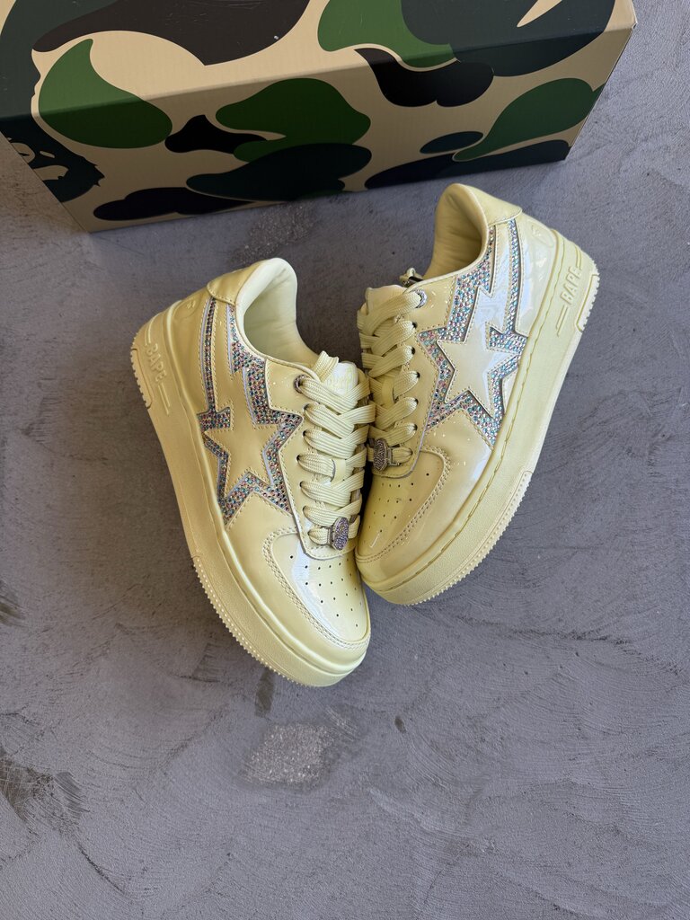 A Bathing Ape Sta Icon Crystal Yellow sz. 5