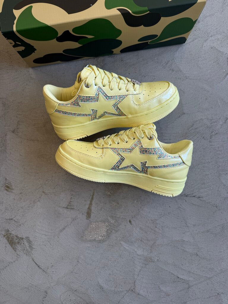 A Bathing Ape Sta Icon Crystal Yellow sz. 5