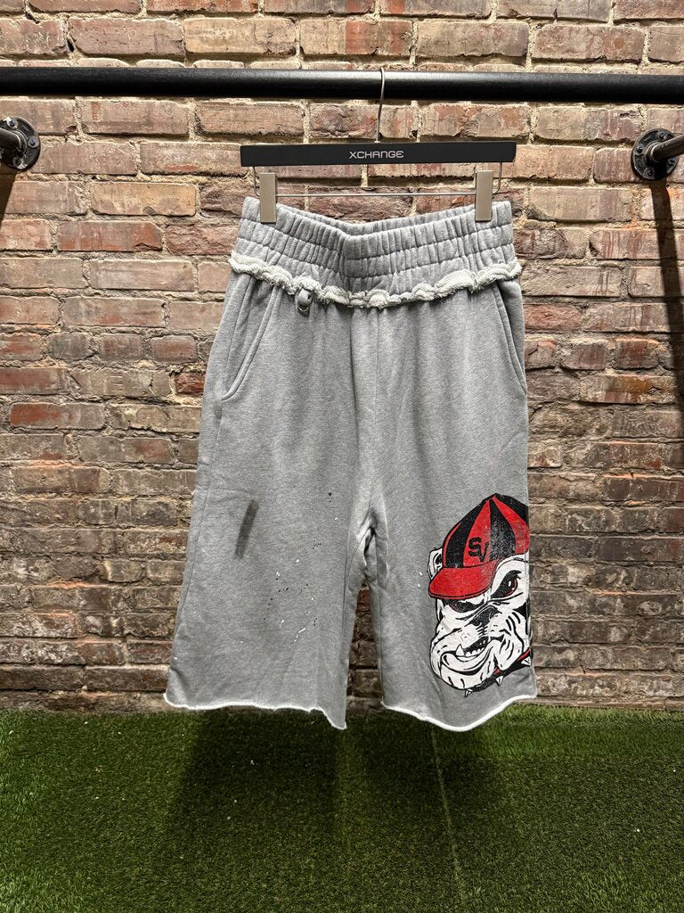 Saint Vanity Bulldog Grey 3/4 Short sz. L